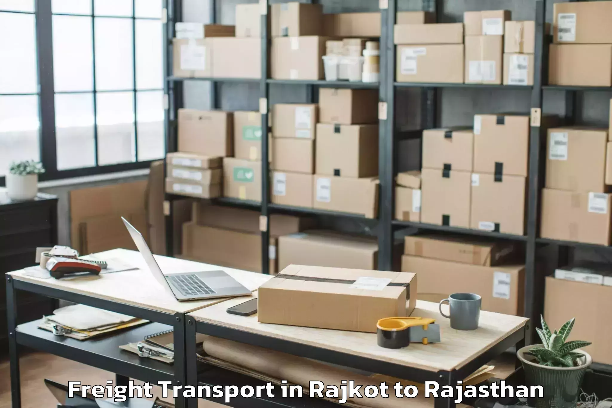 Affordable Rajkot to Swami Keshwanand Rajasthan Agr Freight Transport